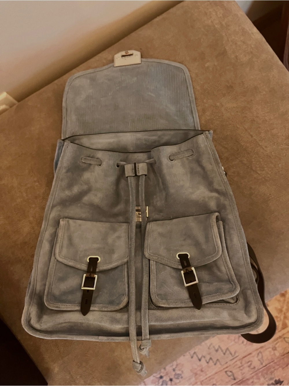 rag & bone Suede Field Backpack - Picture 9 of 10